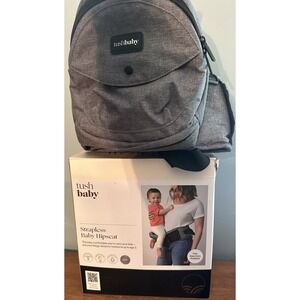 Tushbaby Strapless Baby Hip Seat Carrier Gray The Only Safety Certified New Open
